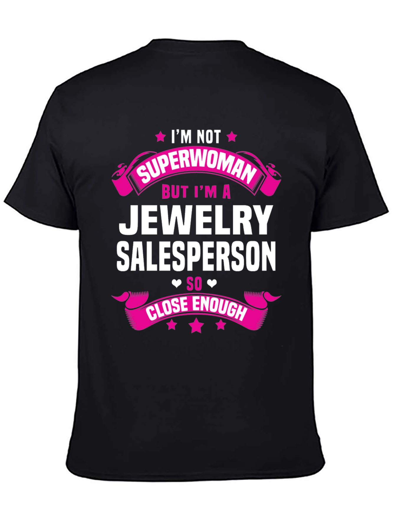 Camiseta Negra - Jewelry Salesperson
