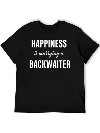 Camiseta Felicidad es casarse con un Backwaiter