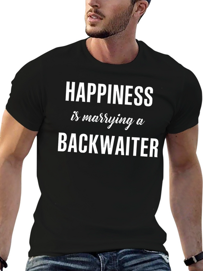 Camiseta Felicidad es casarse con un Backwaiter
