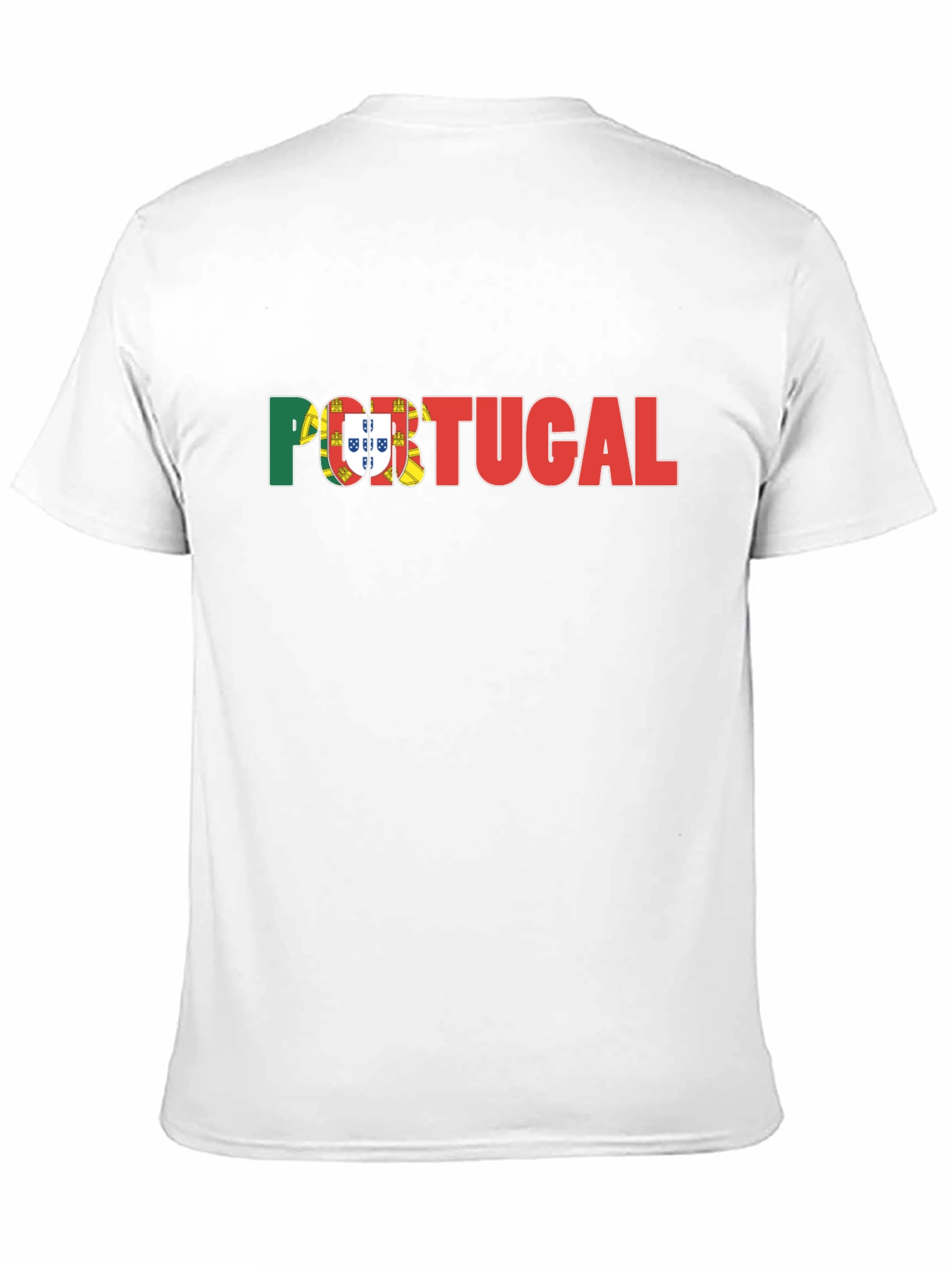 Camiseta Negra Portugal - Diseño Bandera Portuguesa