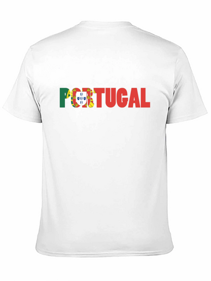 Camiseta Negra Portugal - Diseño Bandera Portuguesa
