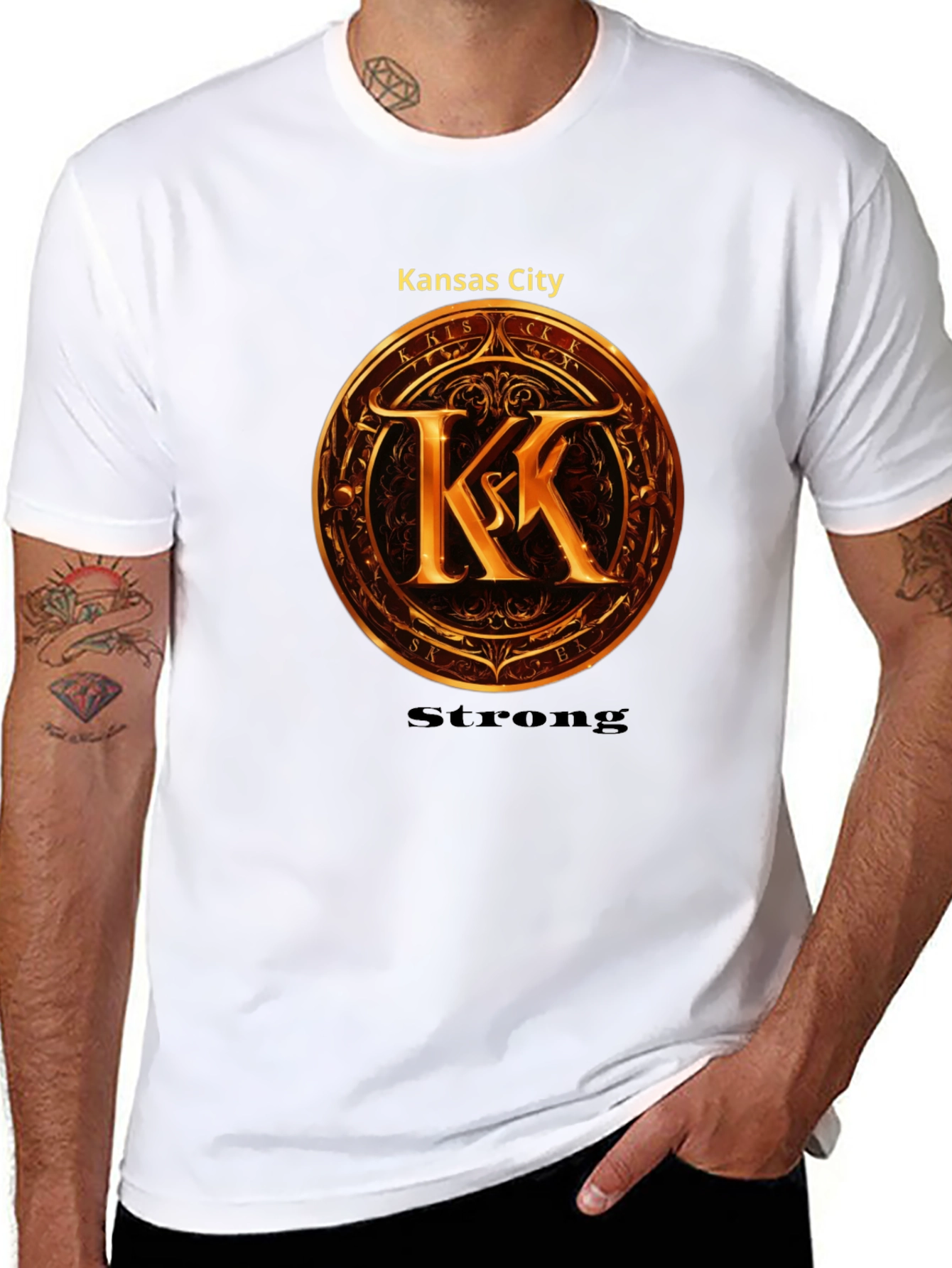 Camiseta Negra: Kansas City Strong
