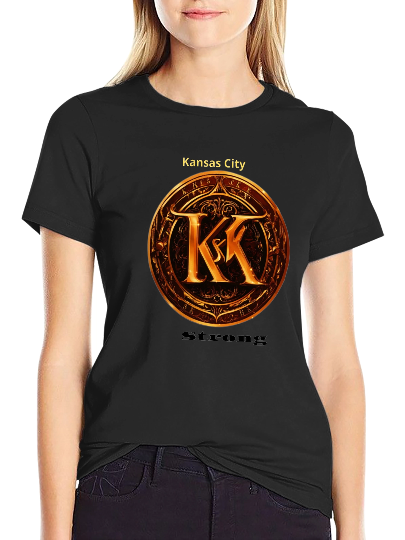 Camiseta Negra: Kansas City Strong