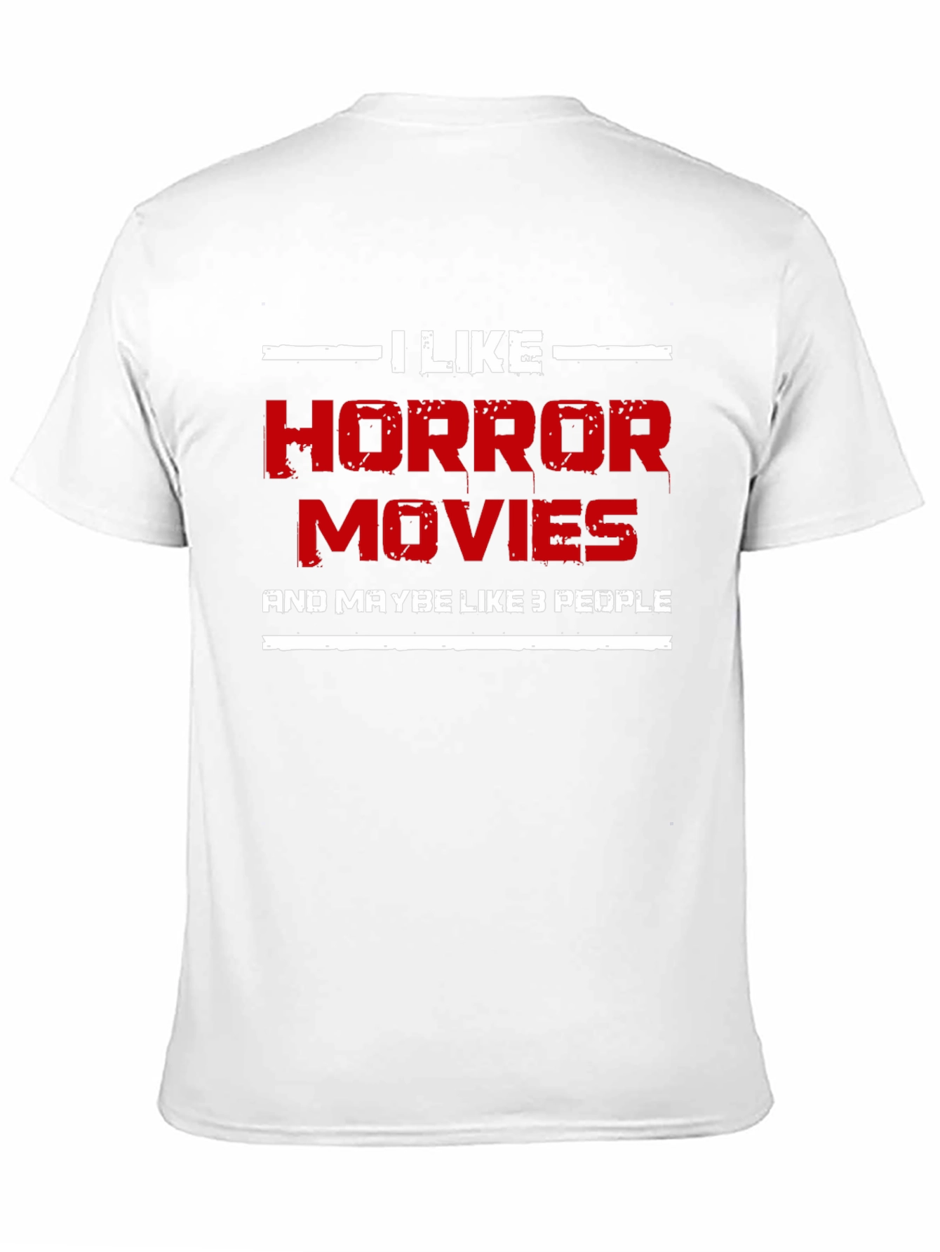 Camiseta Negra: Me Gustan las Películas de Terror