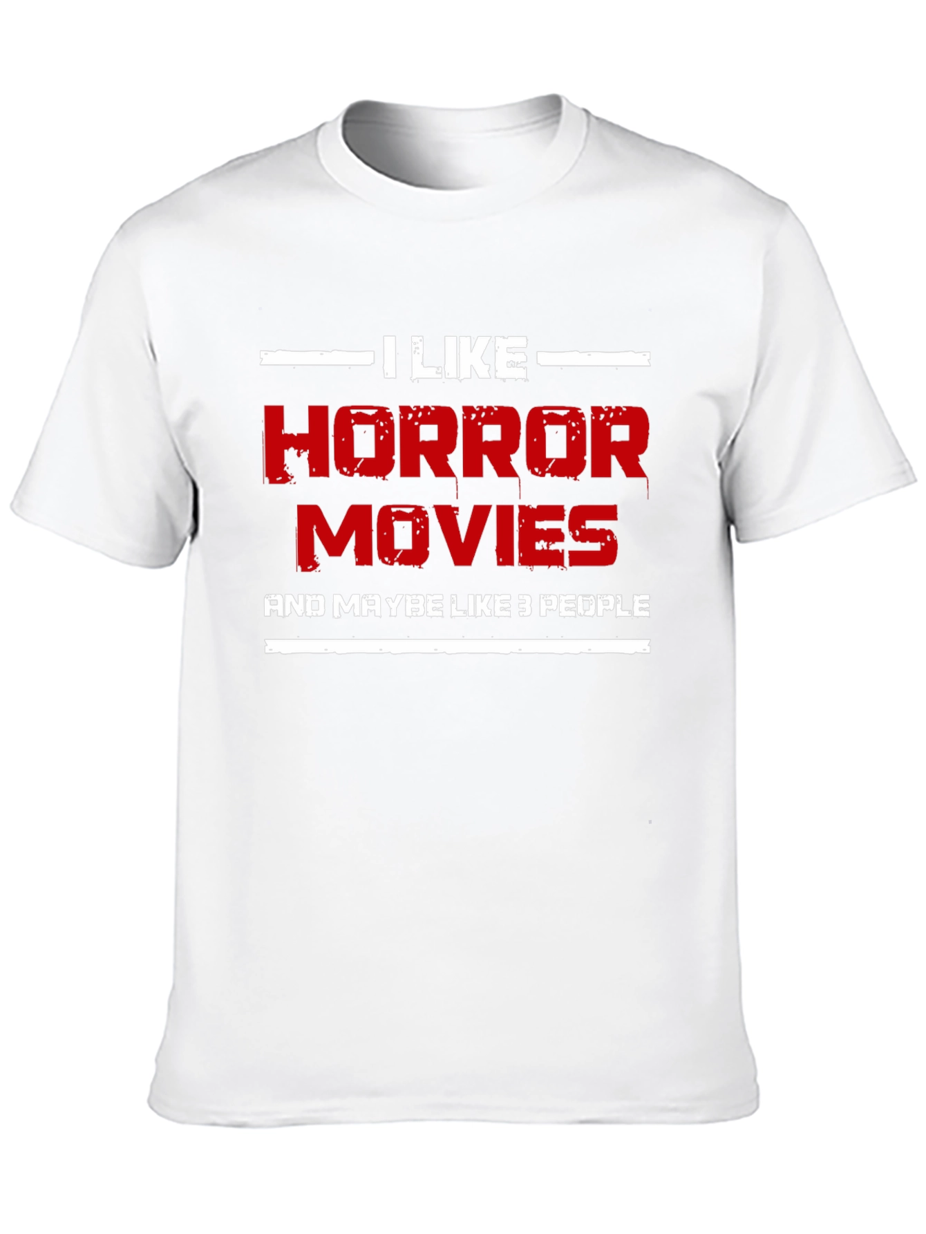 Camiseta Negra: Me Gustan las Películas de Terror