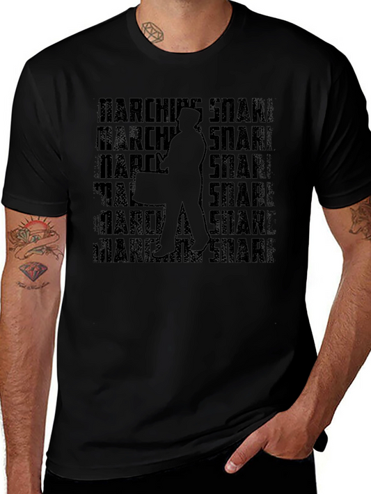 Camiseta Negra: Marching Snare