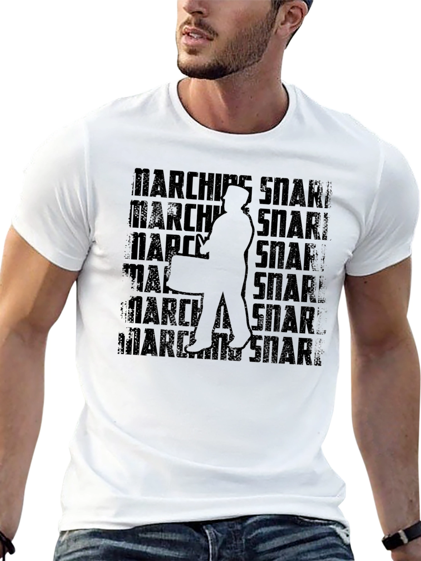 Camiseta Negra: Marching Snare