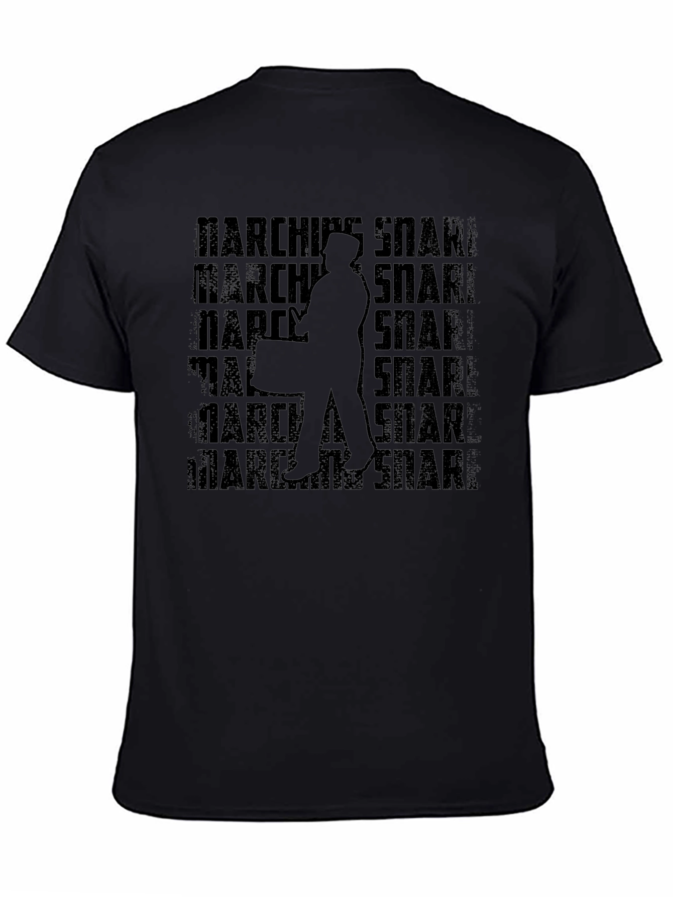 Camiseta Negra: Marching Snare