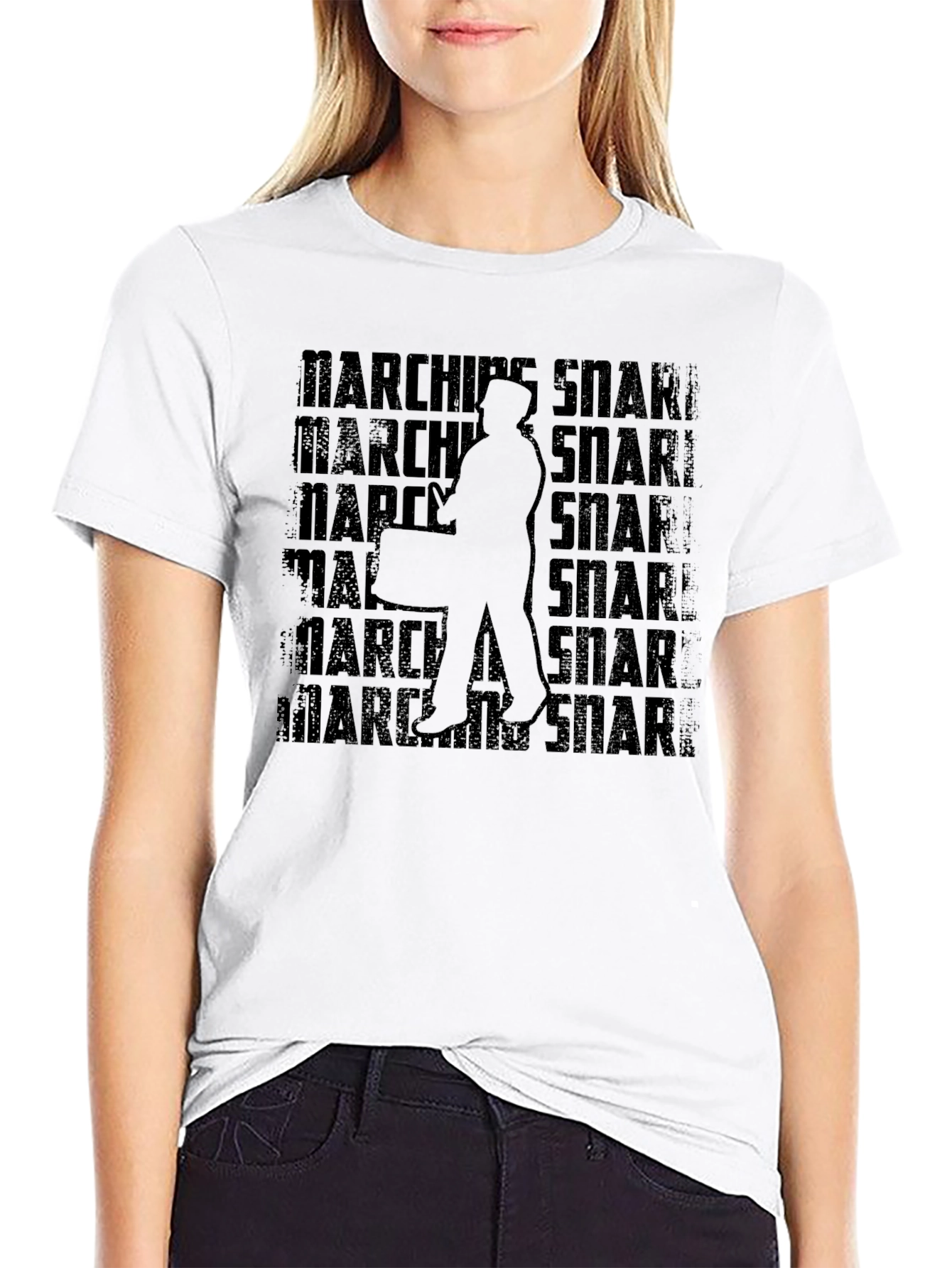 Camiseta Negra: Marching Snare