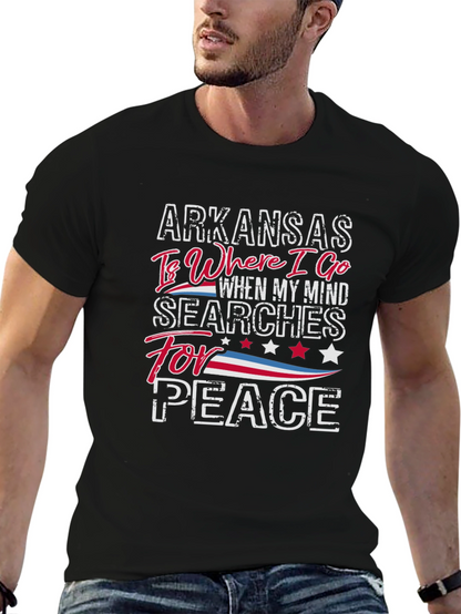 Camiseta Arkansas Peace para Hombre