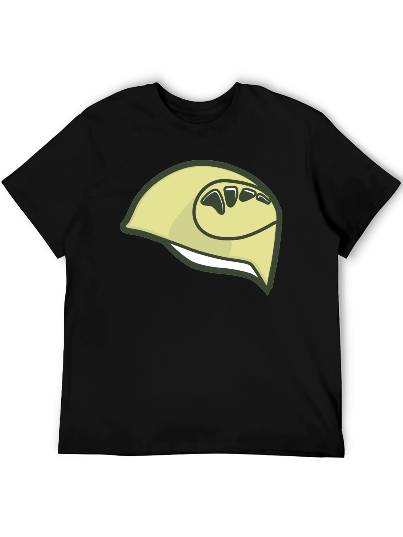 Camiseta Negra con Diseño de Durian Estilizado