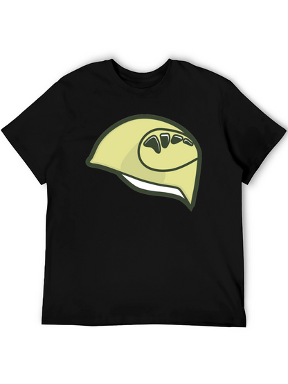 Camiseta Negra con Diseño de Durian Estilizado