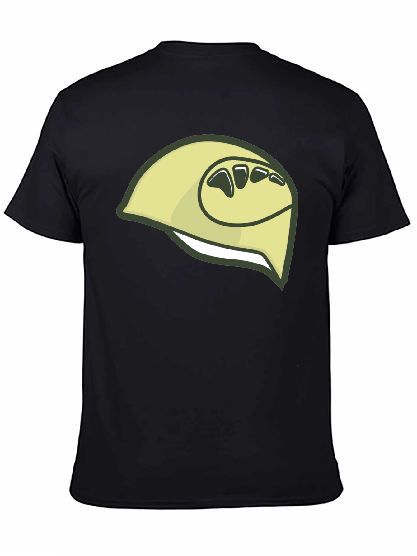 Camiseta Negra con Diseño de Durian Estilizado