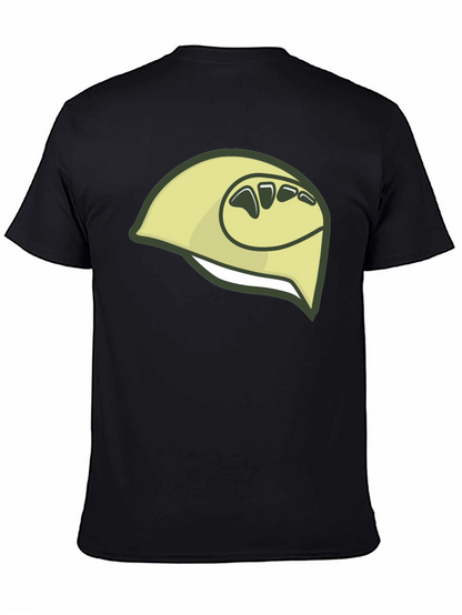 Camiseta Negra con Diseño de Durian Estilizado