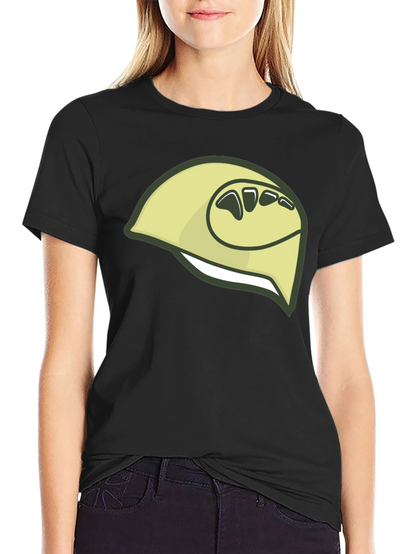 Camiseta Negra con Diseño de Durian Estilizado