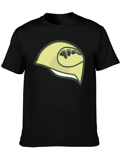 Camiseta Negra con Diseño de Durian Estilizado