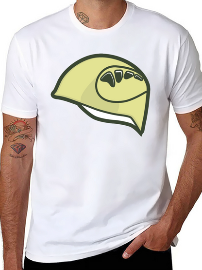 Camiseta Negra con Diseño de Durian Estilizado