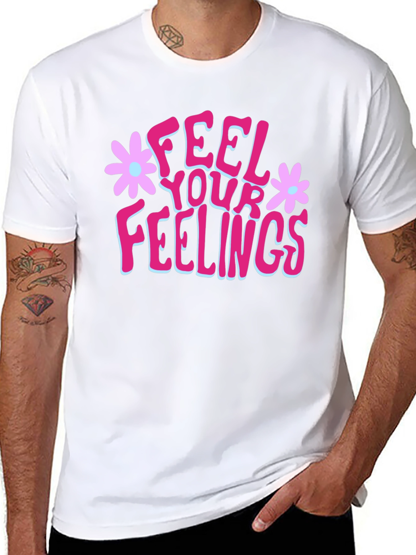 Camiseta Negra Siente Tus Sentimientos
