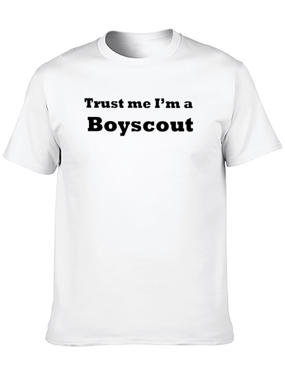 Camiseta Negra: Confía en Mí Soy Boy Scout
