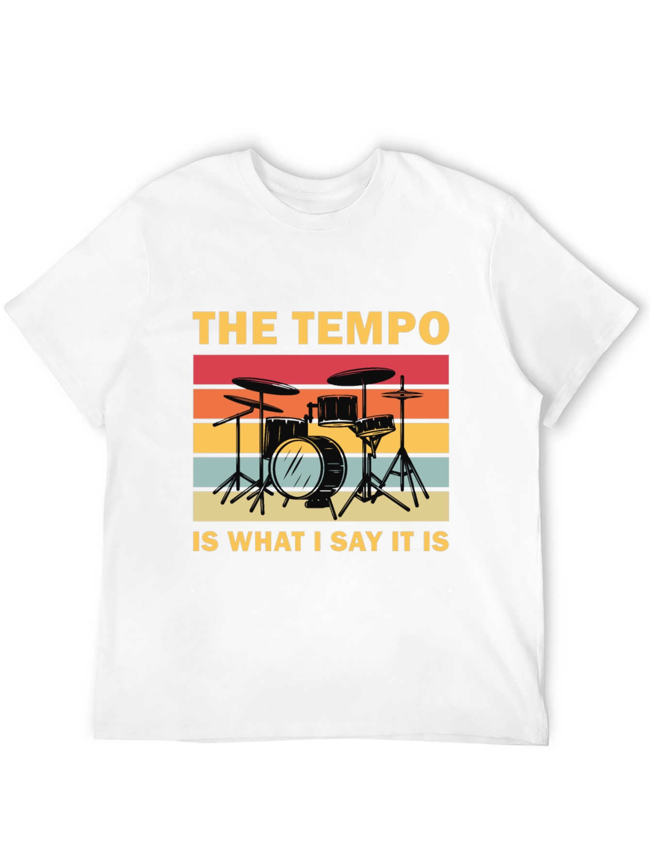 Camiseta Negra: Batería Retro - El Tempo Soy Yo