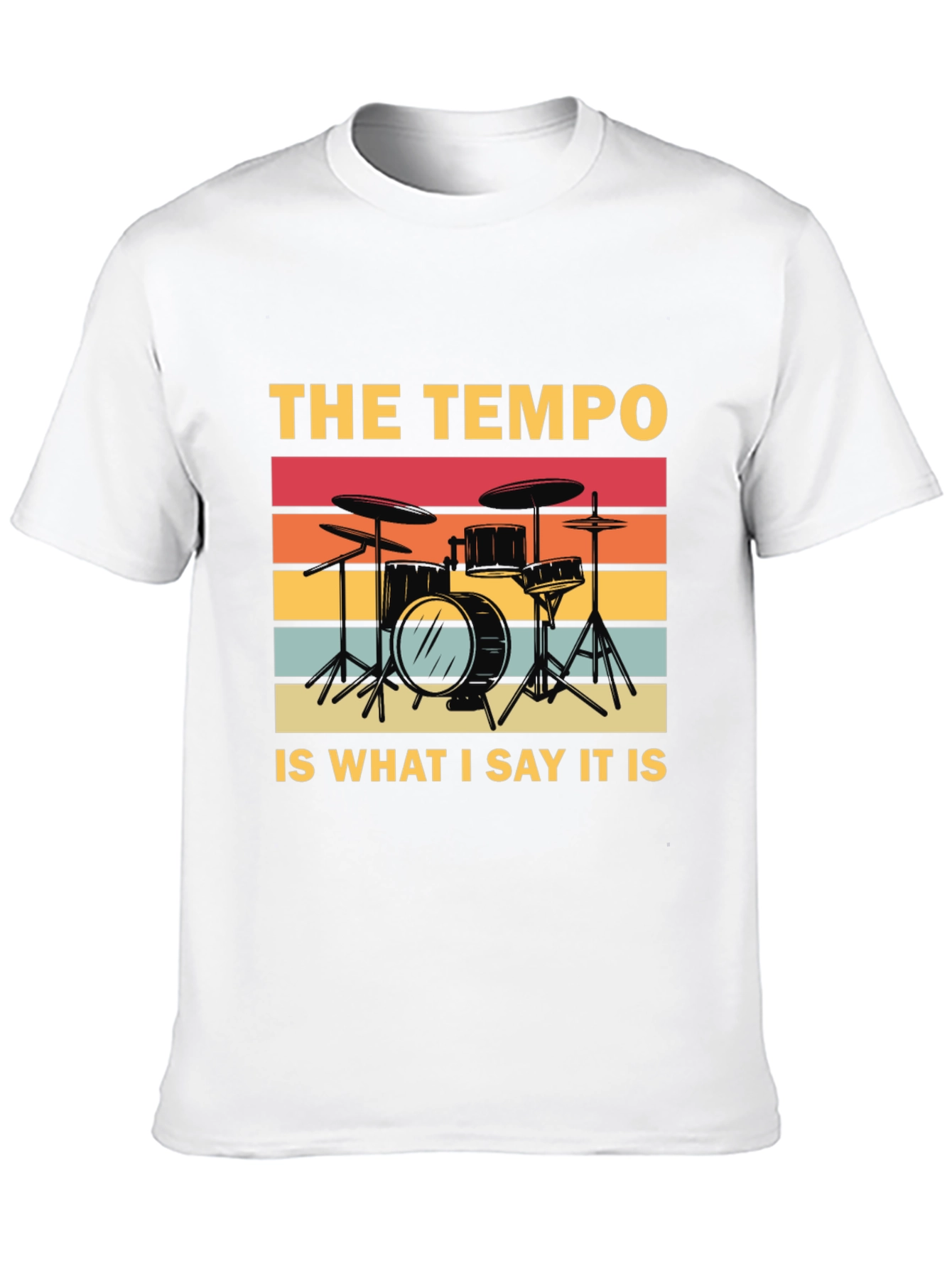 Camiseta Negra: Batería Retro - El Tempo Soy Yo