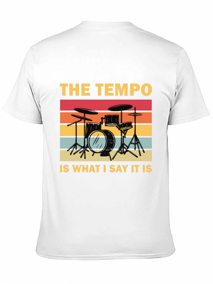 Camiseta Negra: Batería Retro - El Tempo Soy Yo