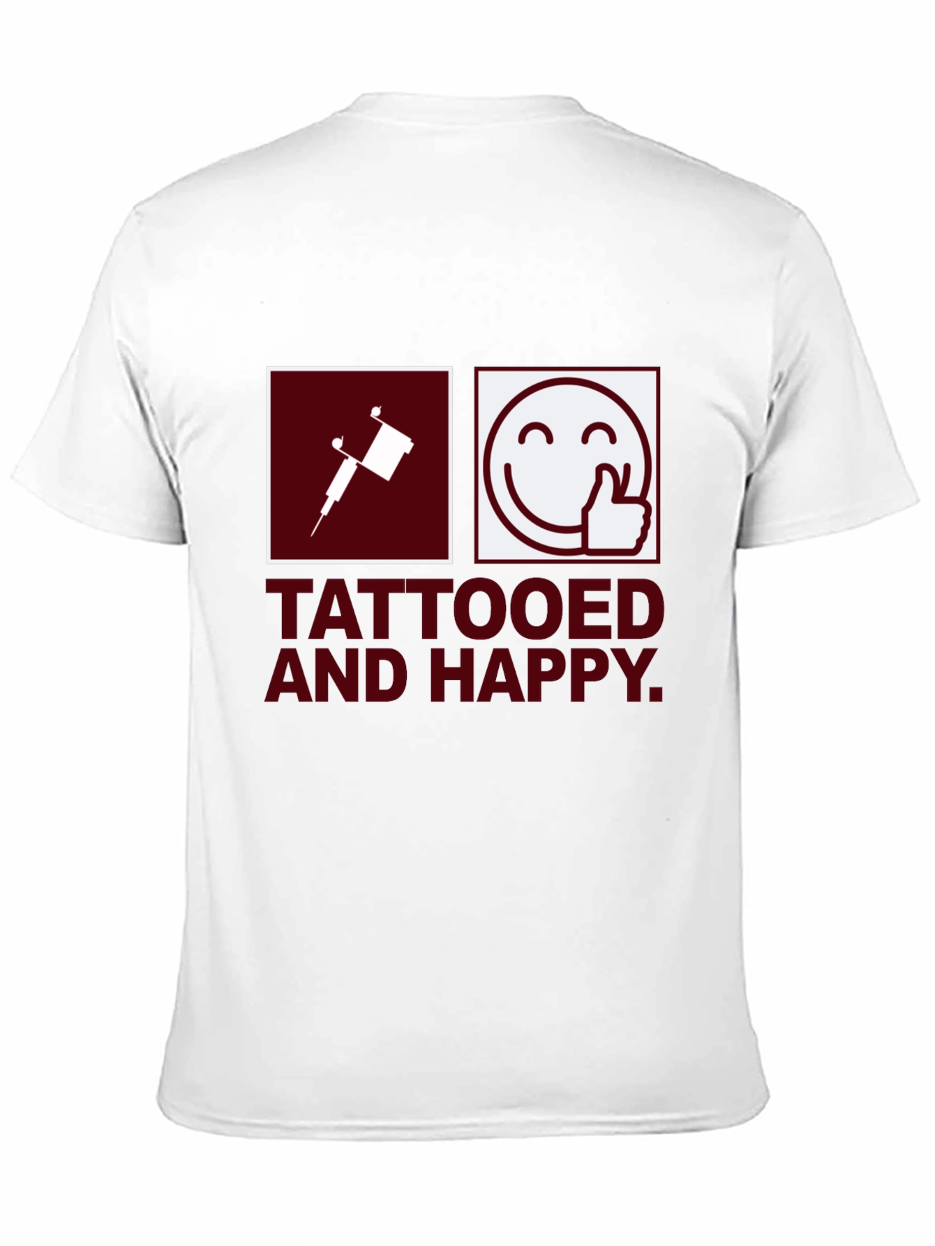 Camiseta Negra Tattooed and Happy