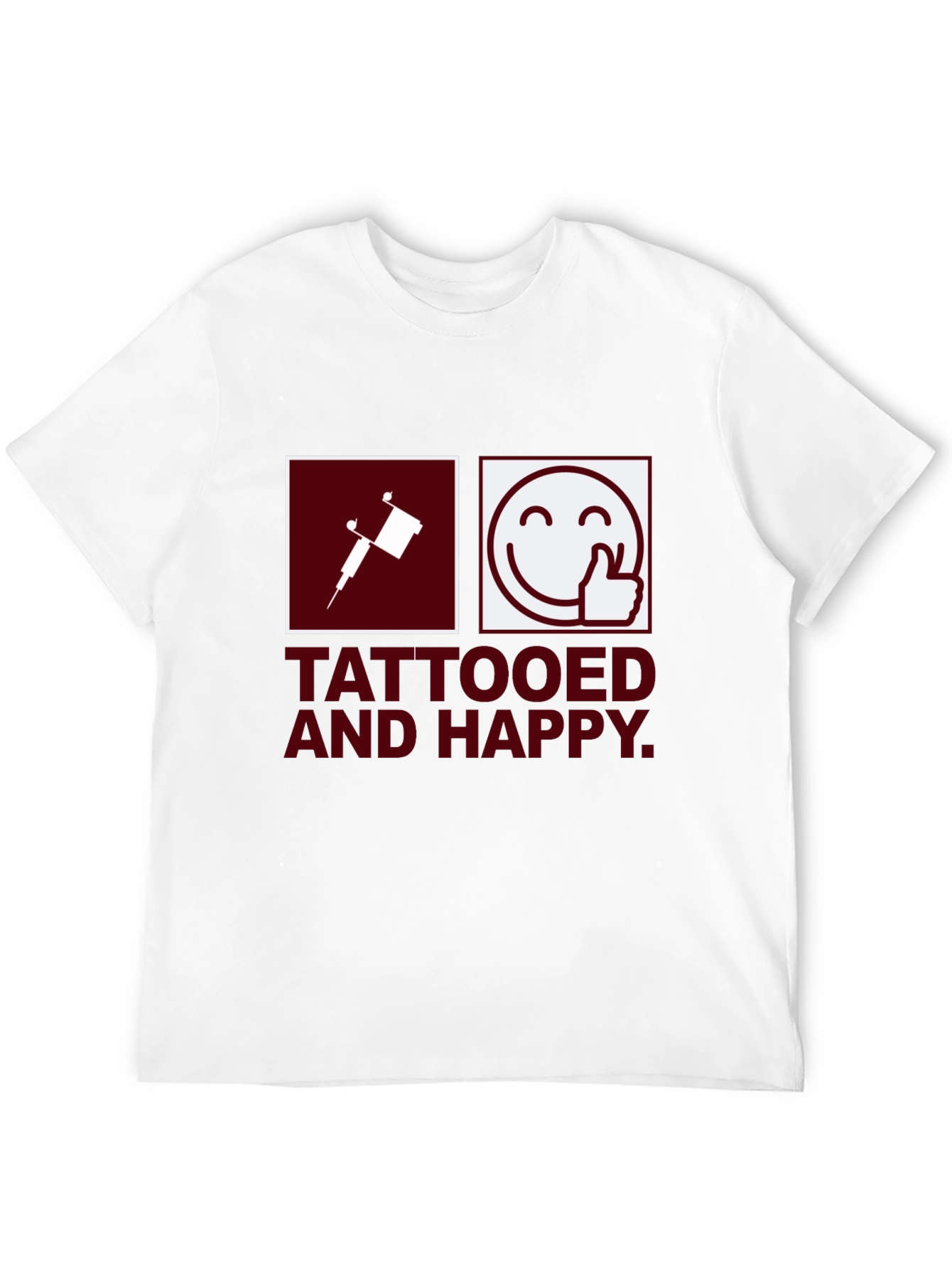Camiseta Negra Tattooed and Happy