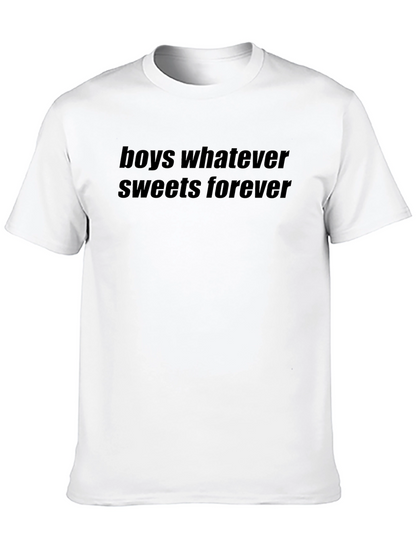 Camiseta Negra Boys Whatever Sweets Forever
