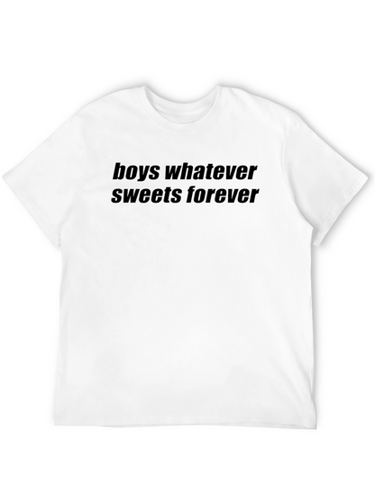 Camiseta Negra Boys Whatever Sweets Forever