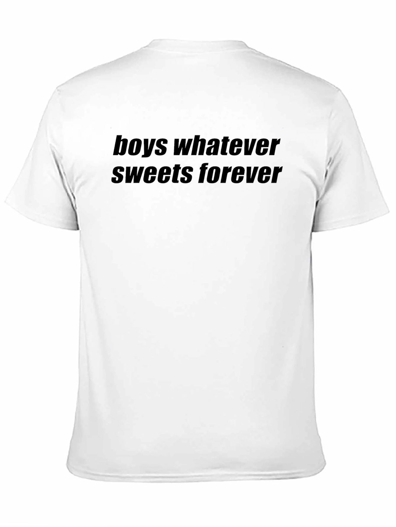 Camiseta Negra Boys Whatever Sweets Forever