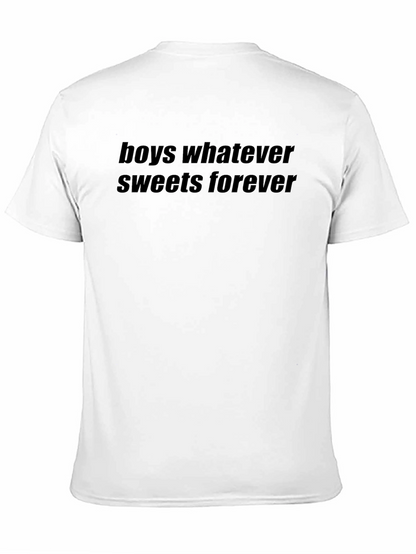 Camiseta Negra Boys Whatever Sweets Forever