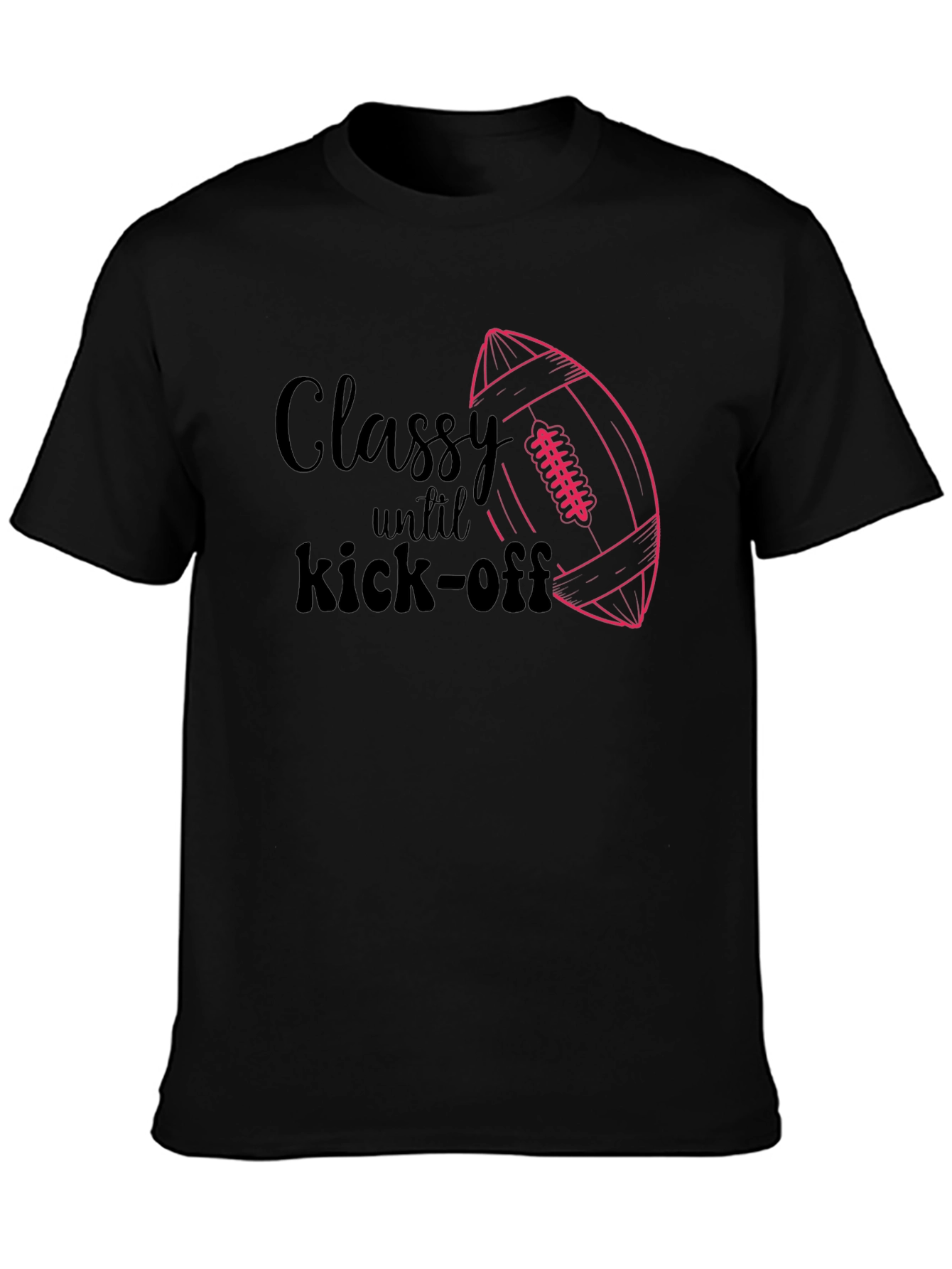 Camiseta Negra Clase hasta el Kick-Off