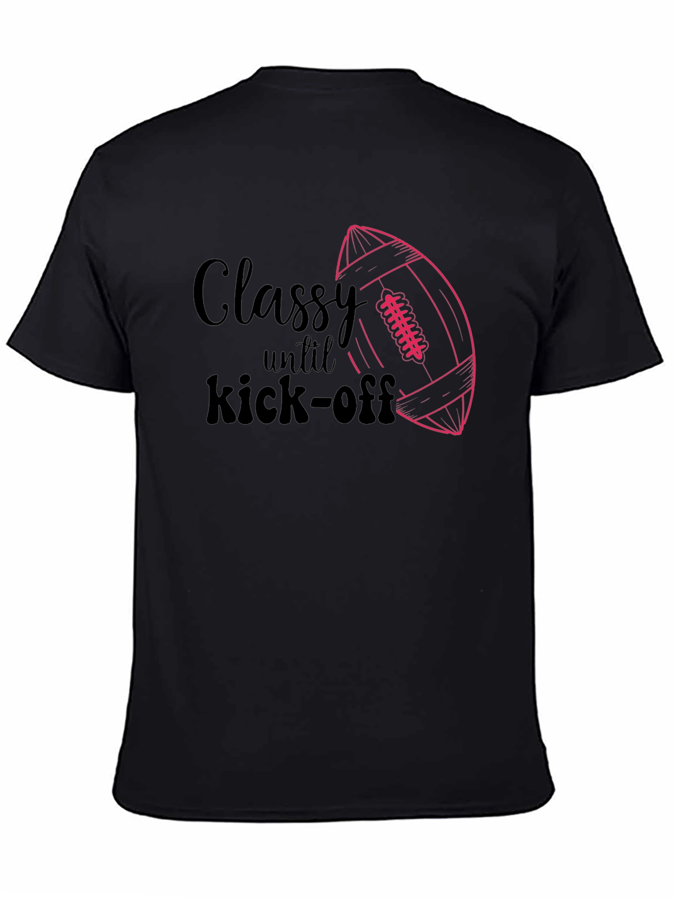 Camiseta Negra Clase hasta el Kick-Off