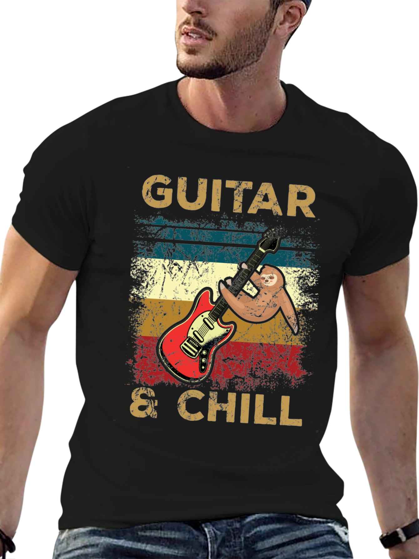 Camiseta Guitarra & Chill Algodón Suave
