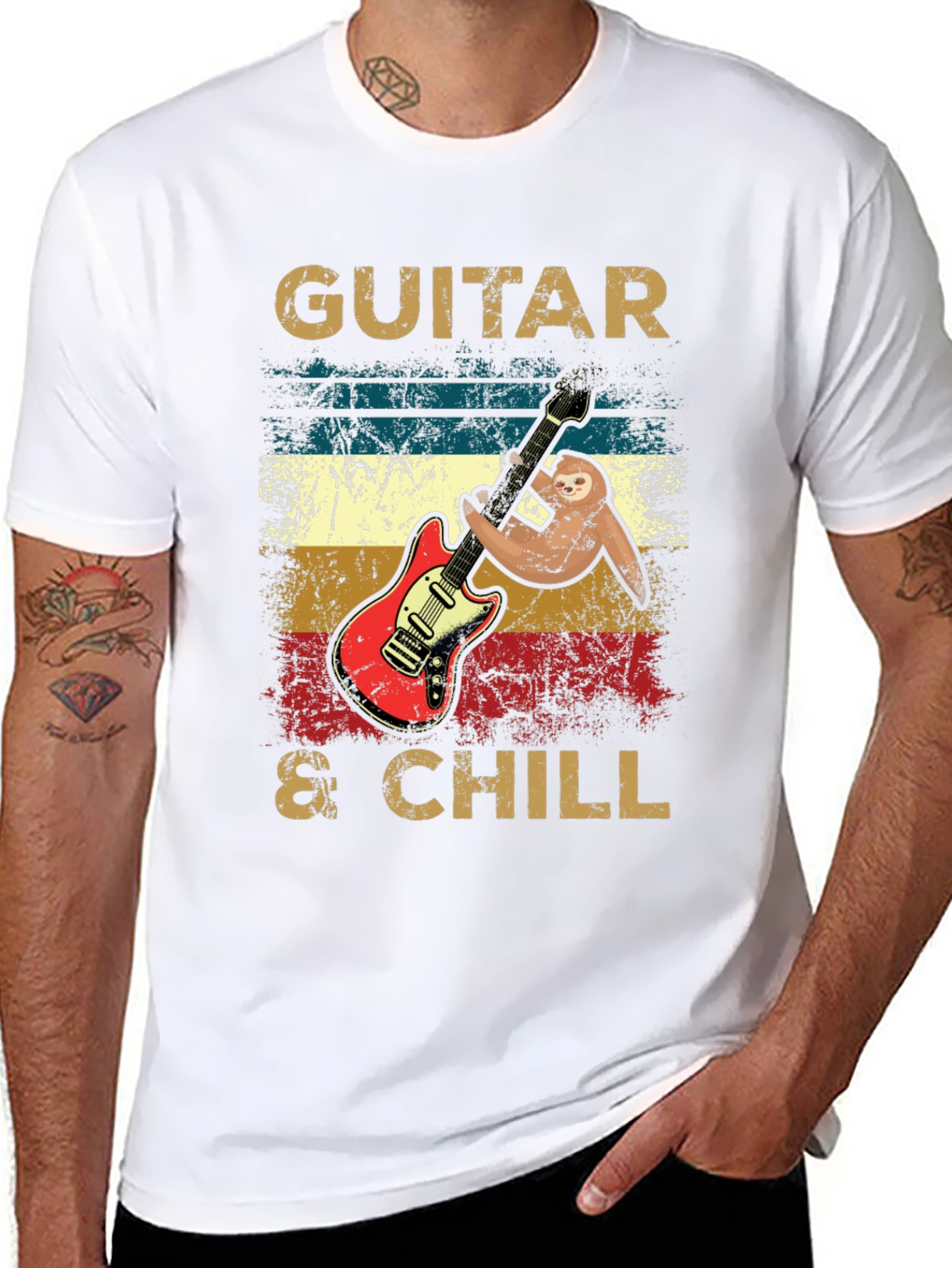Camiseta Guitarra & Chill Algodón Suave