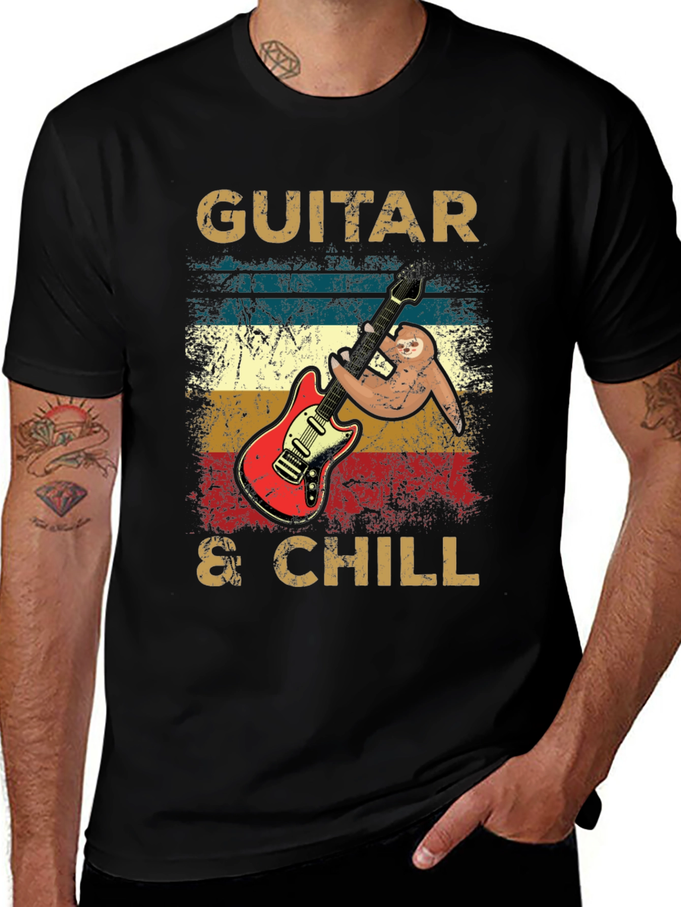 Camiseta Guitarra & Chill Algodón Suave