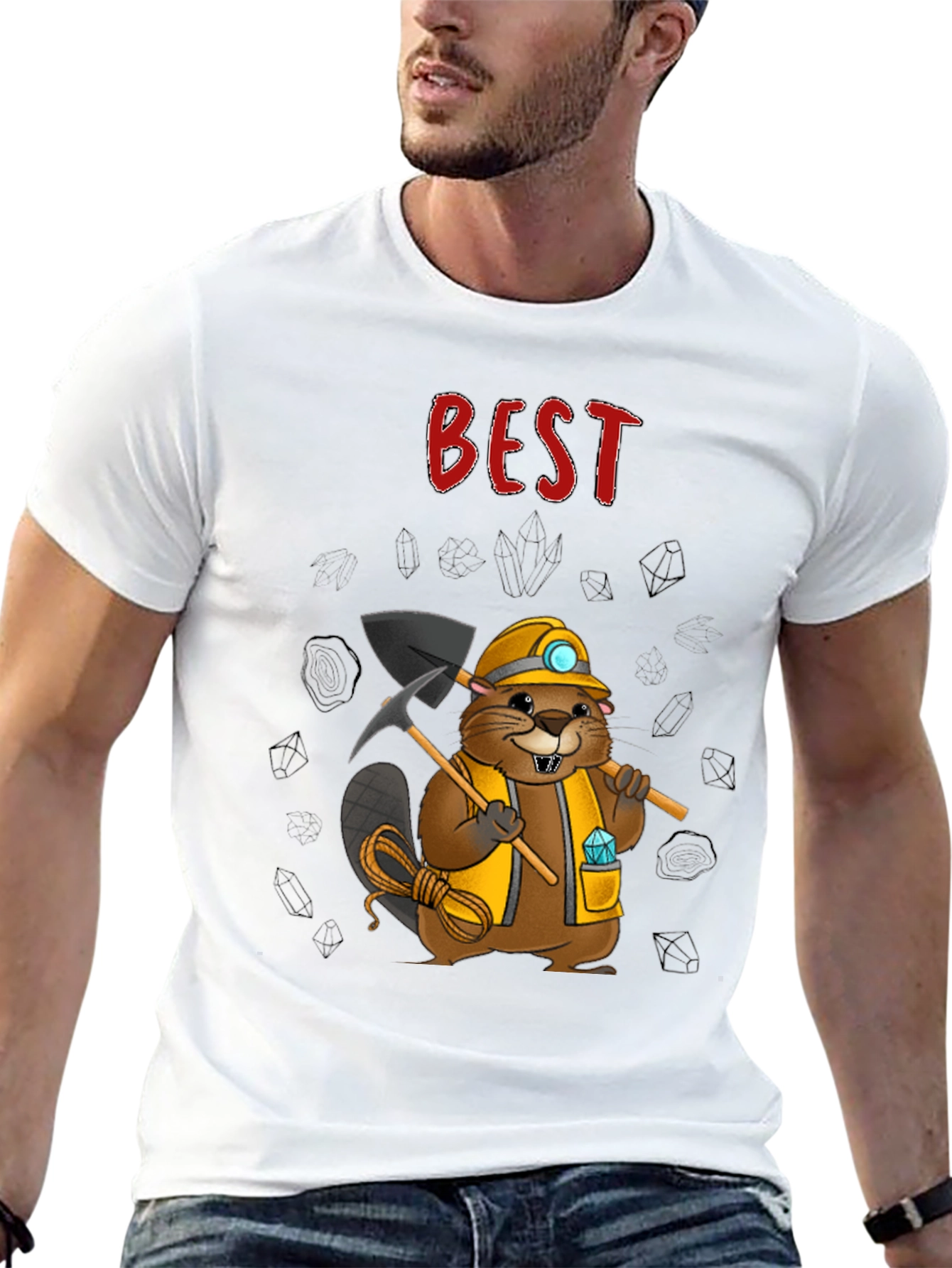 Camiseta Negra: El Mejor Minero Castor
