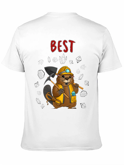 Camiseta Negra: El Mejor Minero Castor