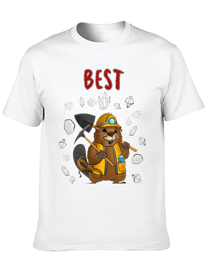 Camiseta Negra: El Mejor Minero Castor