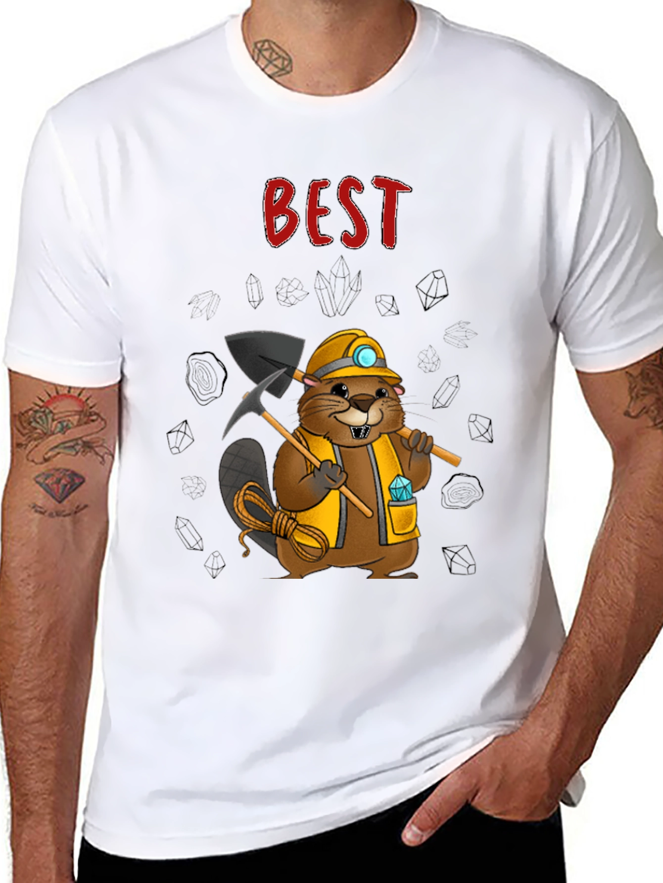 Camiseta Negra: El Mejor Minero Castor