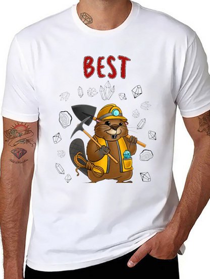Camiseta Negra: El Mejor Minero Castor