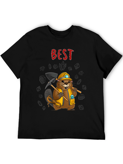 Camiseta Negra: El Mejor Minero Castor