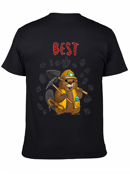 Camiseta Negra: El Mejor Minero Castor
