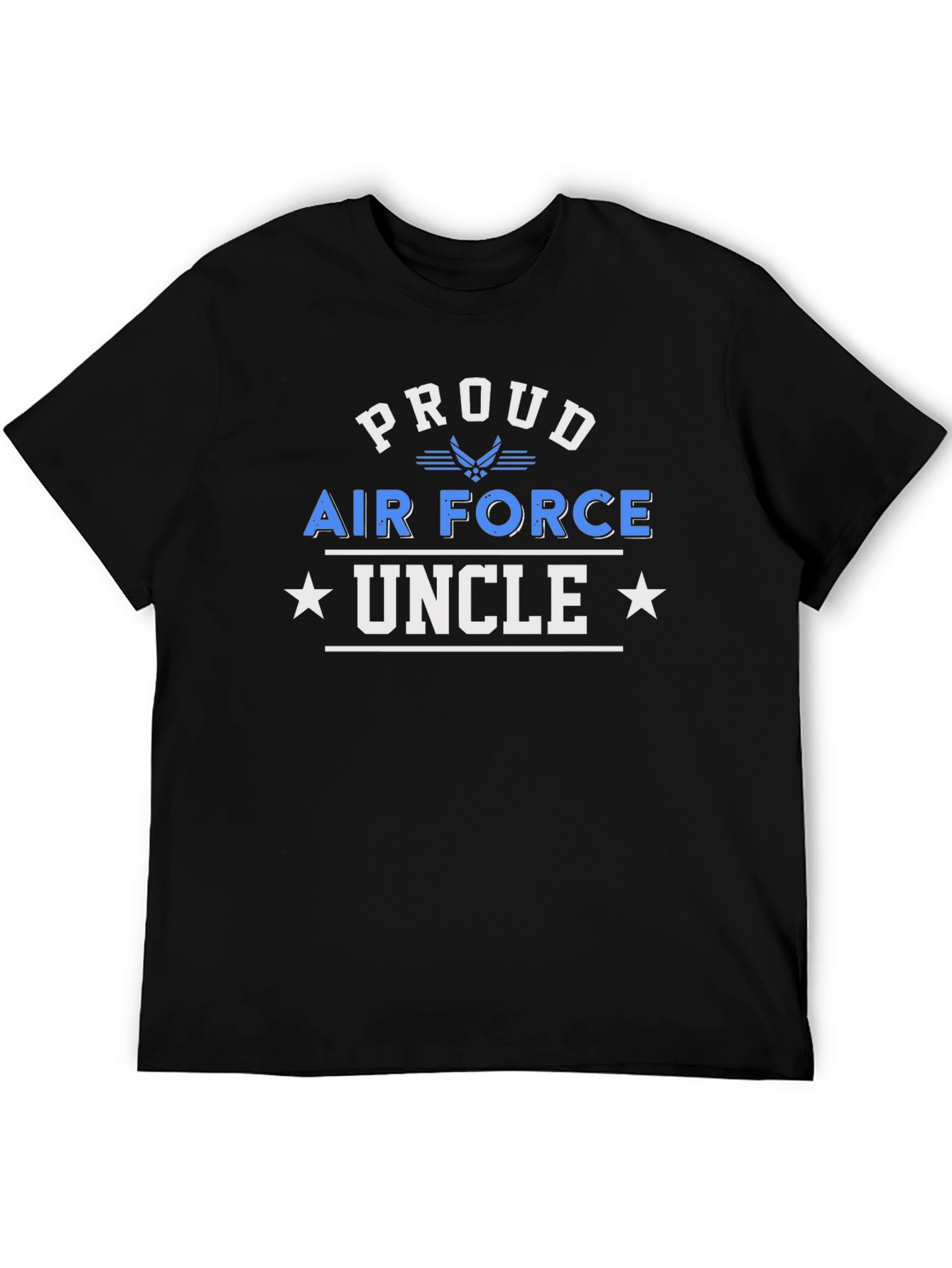 Camiseta Negra: Orgulloso Tío de la Fuerza Aérea