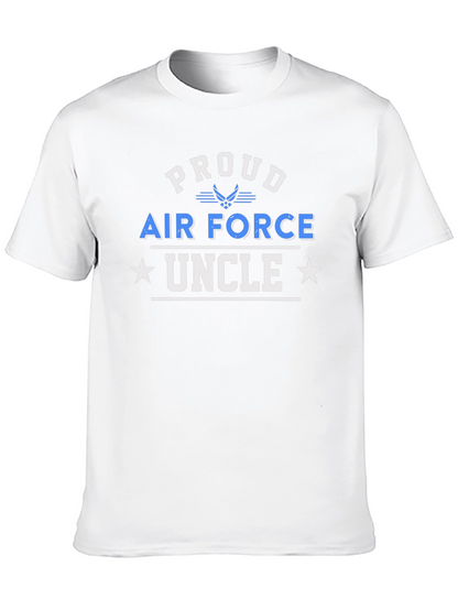 Camiseta Negra: Orgulloso Tío de la Fuerza Aérea