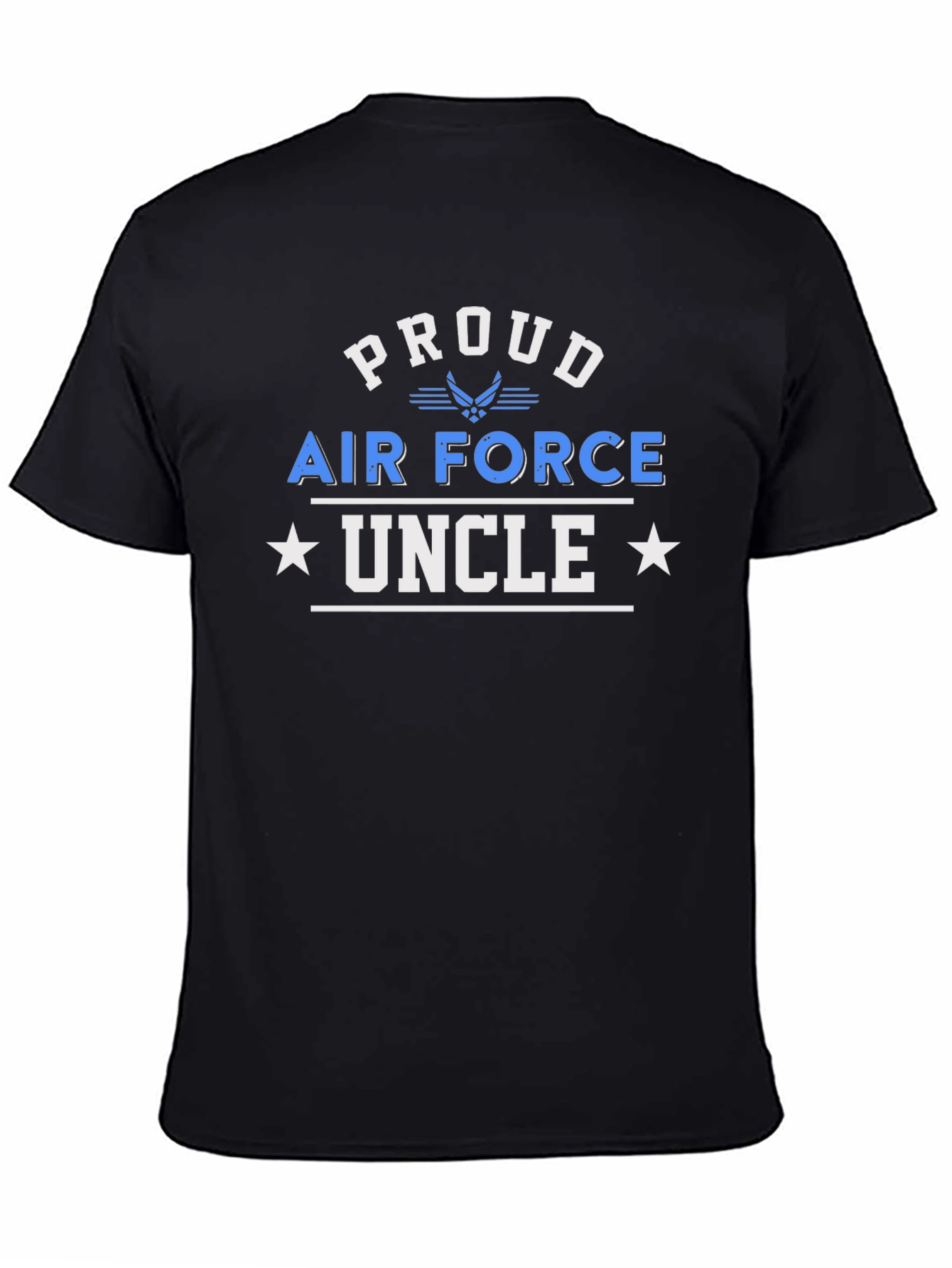 Camiseta Negra: Orgulloso Tío de la Fuerza Aérea