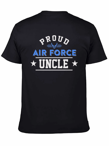 Camiseta Negra: Orgulloso Tío de la Fuerza Aérea
