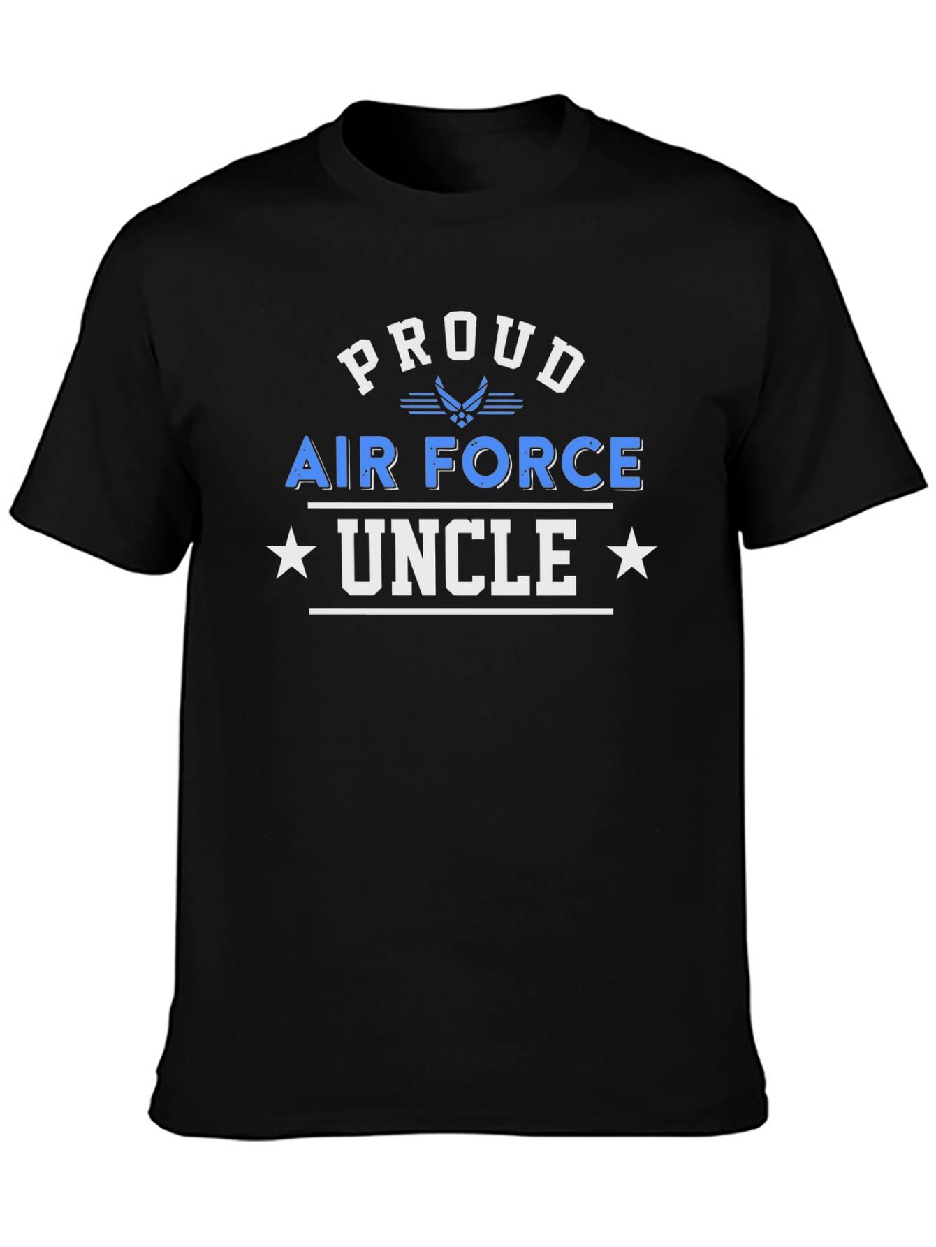Camiseta Negra: Orgulloso Tío de la Fuerza Aérea