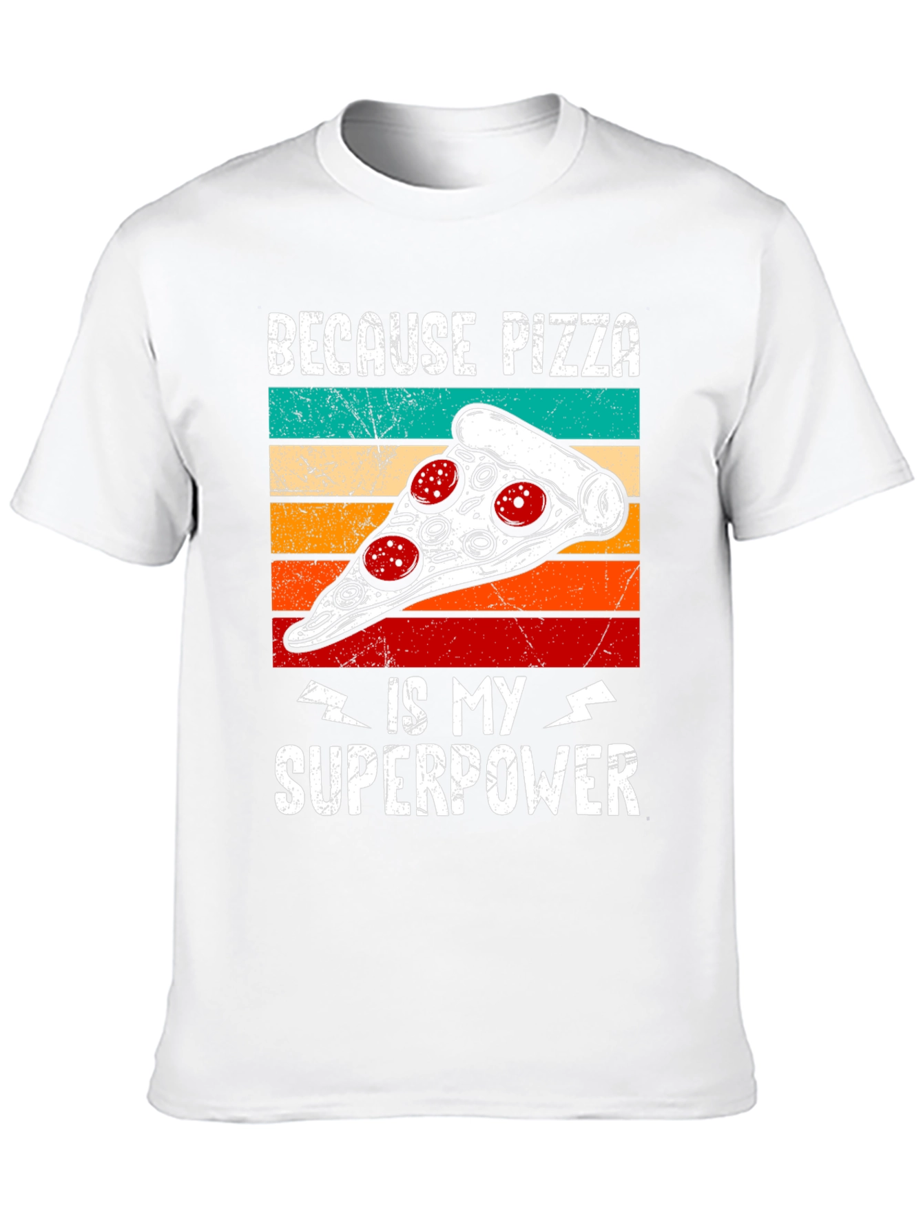 Camiseta Negra Pizza es mi Superpoder